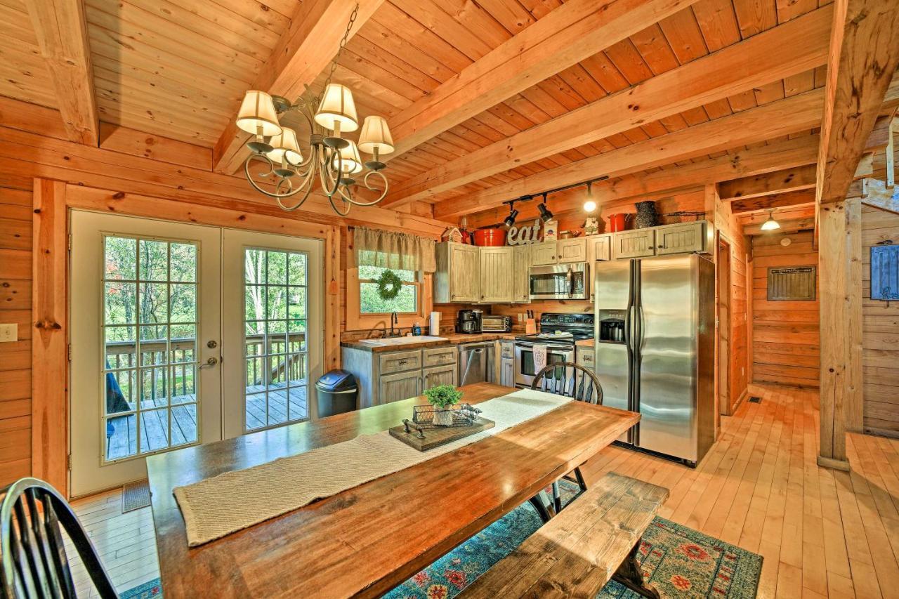 Creekside Bryson City Cabin With Private Hot Tub Eksteriør bilde