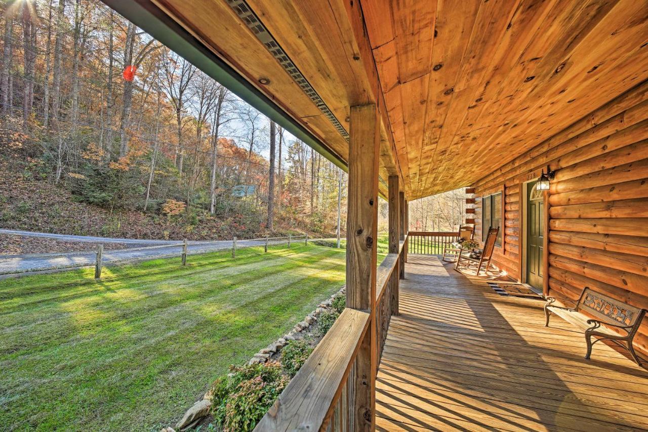 Creekside Bryson City Cabin With Private Hot Tub Eksteriør bilde
